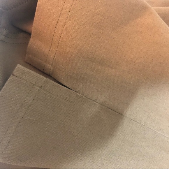 Eileen Fisher Pants L Dark Olive Green Organic Cotton Cropped Pants Lagenlook - Picture 7 of 11